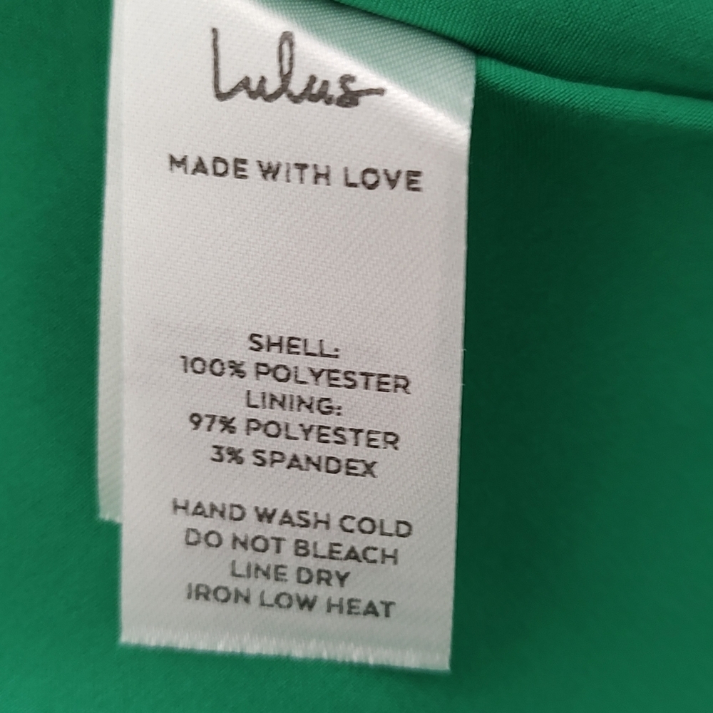 Lulus Daytime Darling Dress Color Green Style Mini Ruffles Size Small Good Cond. - Picture 10 of 10
